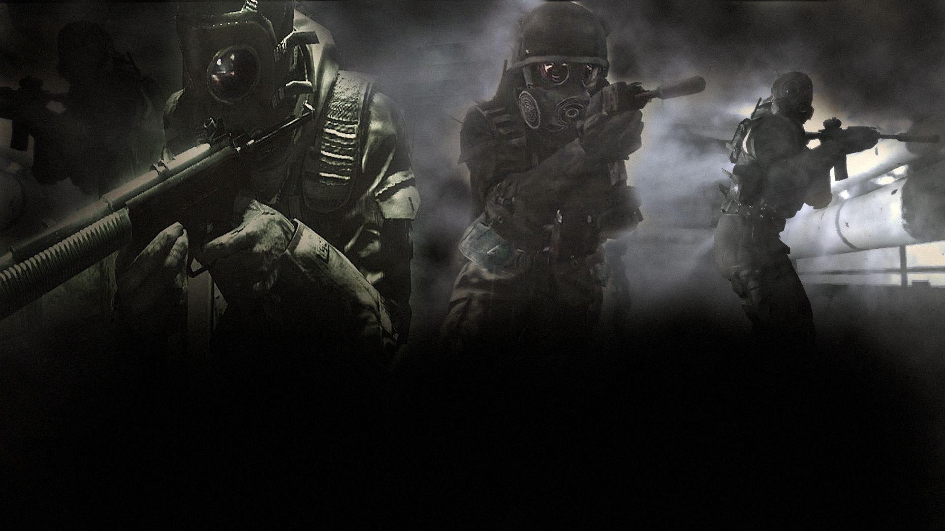 Call of Duty Modern Warfare 4 warrior soldier weapon gun b wallpaper