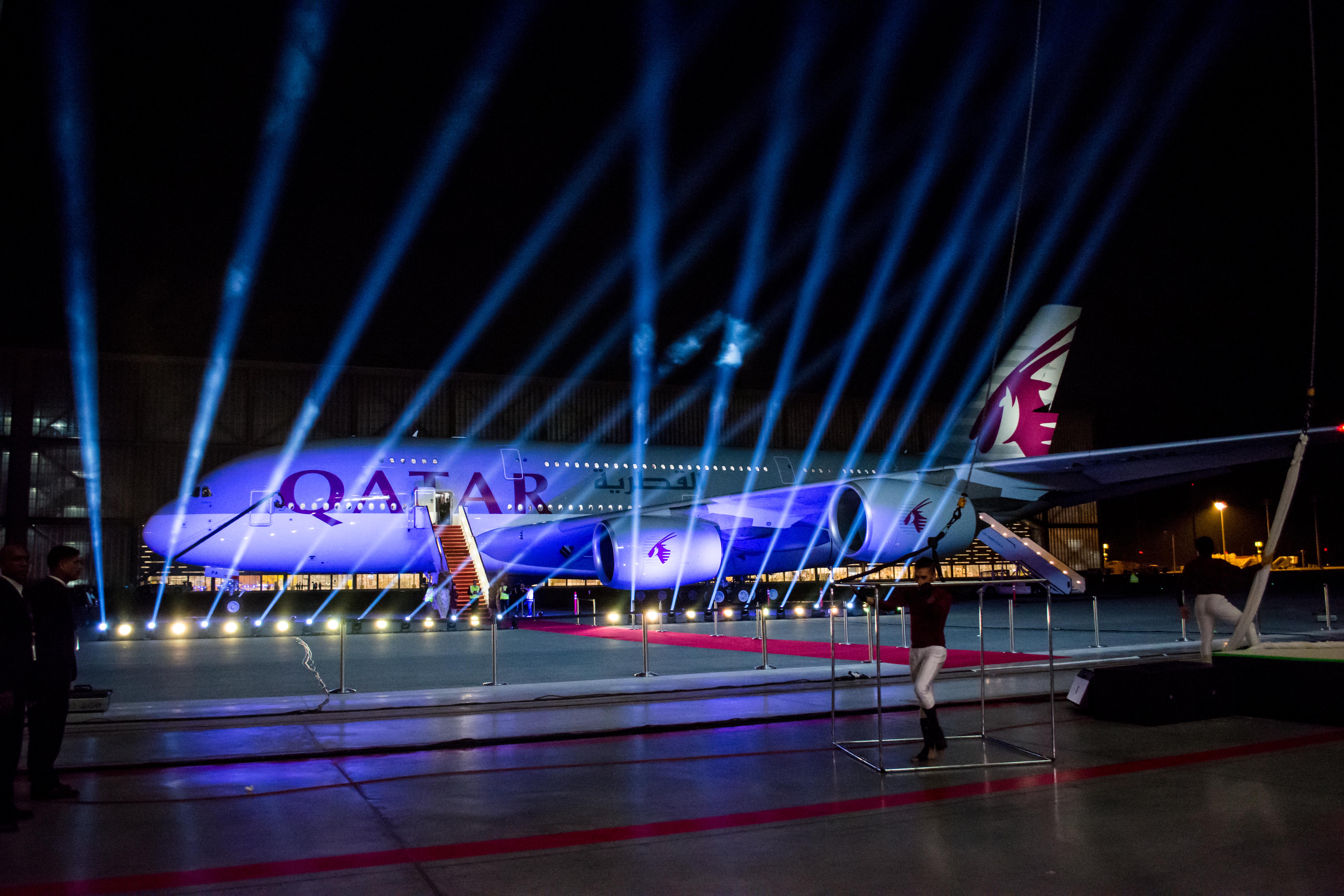 PHOTOS: Qatar Airways A380 makes Doha debut