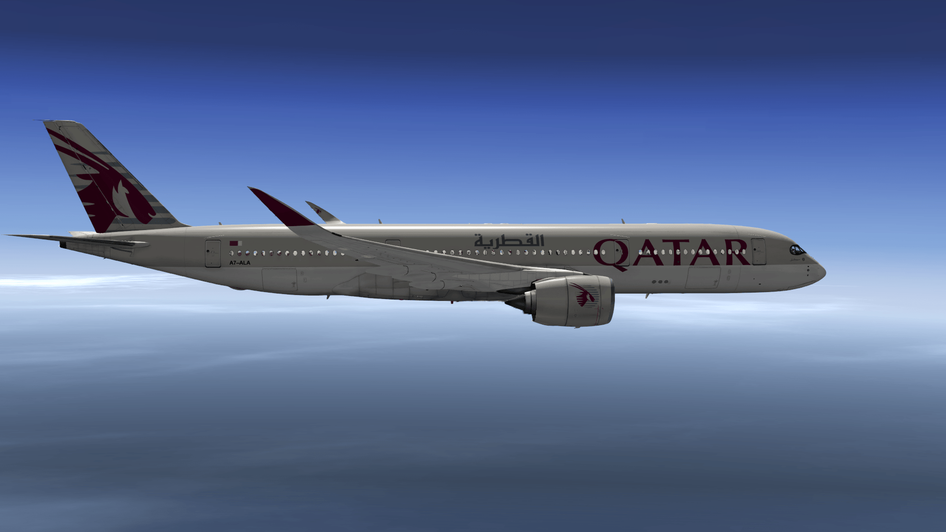 Qatar Airways Airbus A350 900 Skins Plane