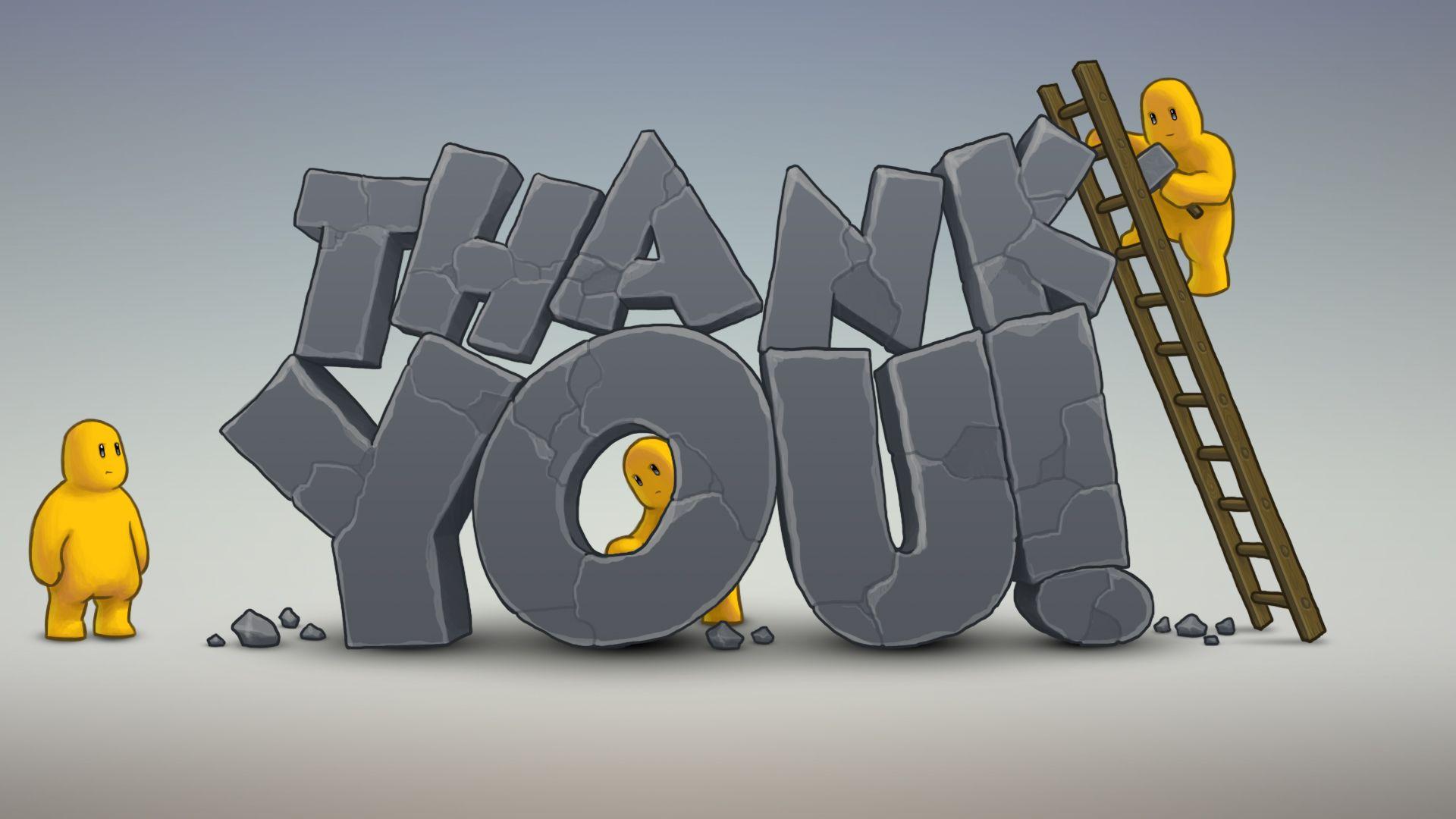 3D Thank You Desktop HD Wallpaper. Thank you wallpaper