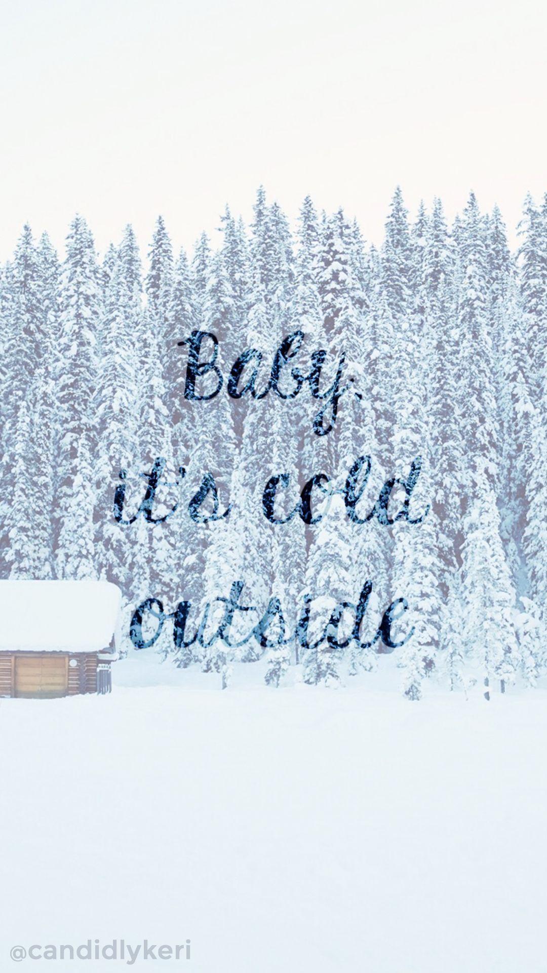 Baby its Cold outside snowy cabin blue snow background wallpaper you
