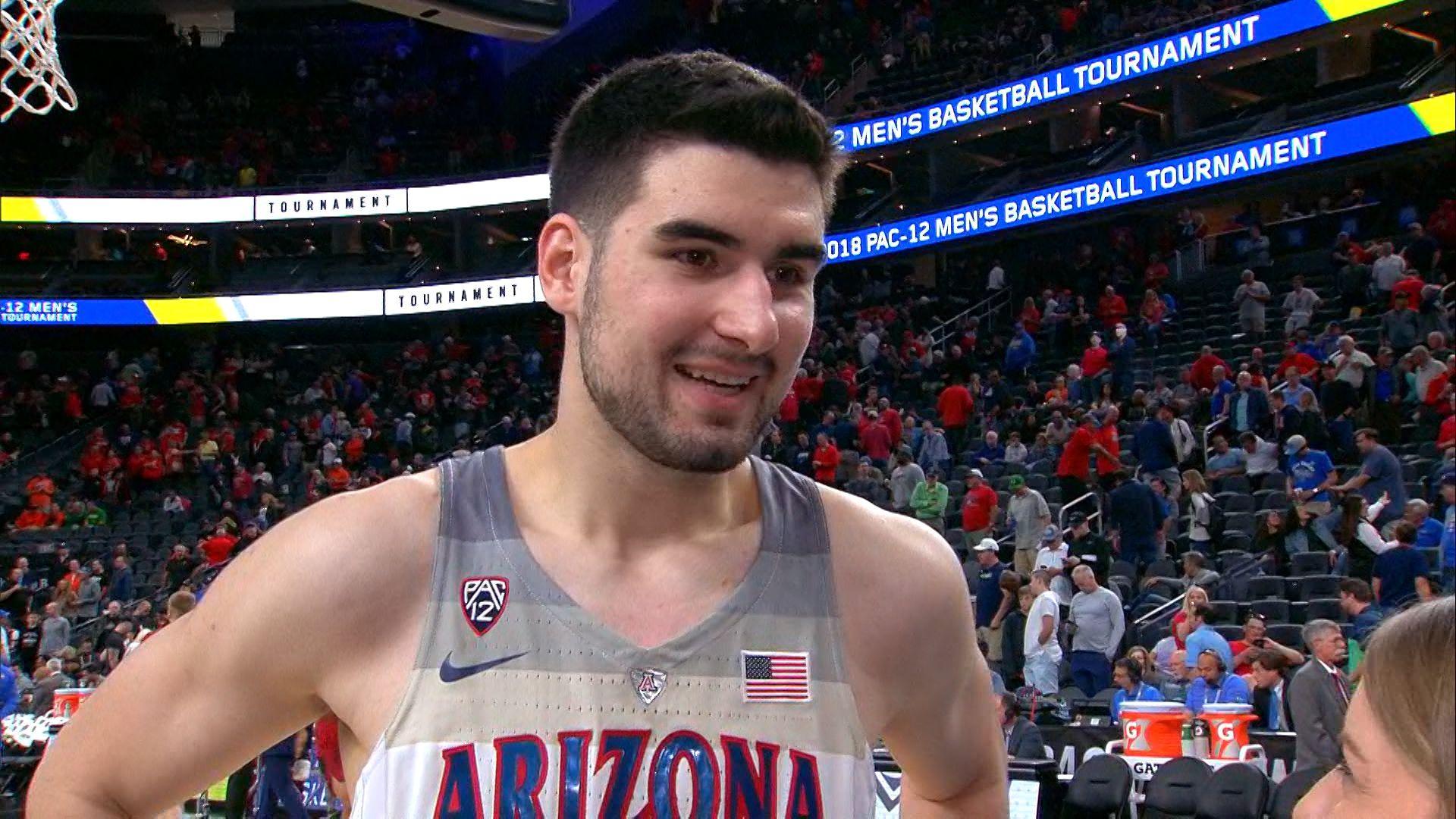 Dusan Ristic after Arizona's quarterfinal victory over Colorado