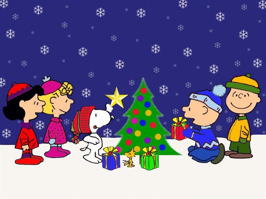 christmas background. Charlie Brown Christmas Background