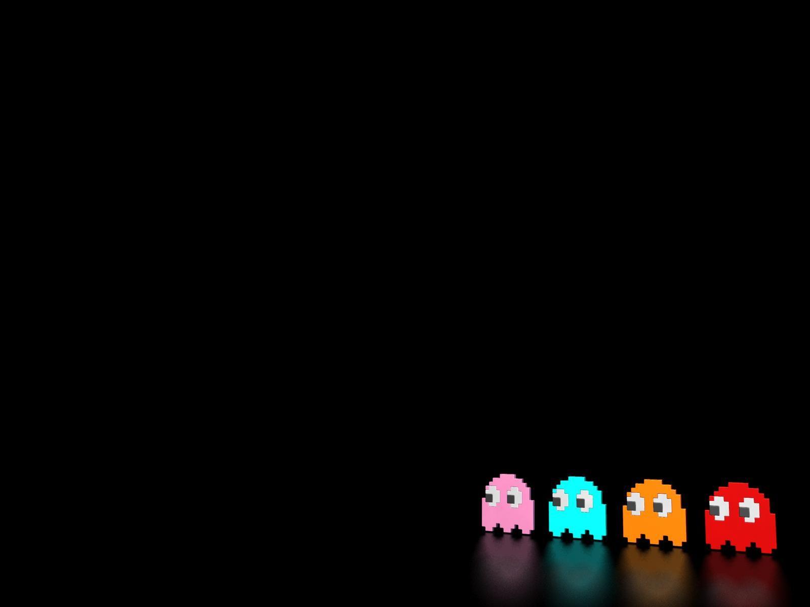 Download HD Wallpaper: Little Pac Man Monsters Minimal HD Wallpaper