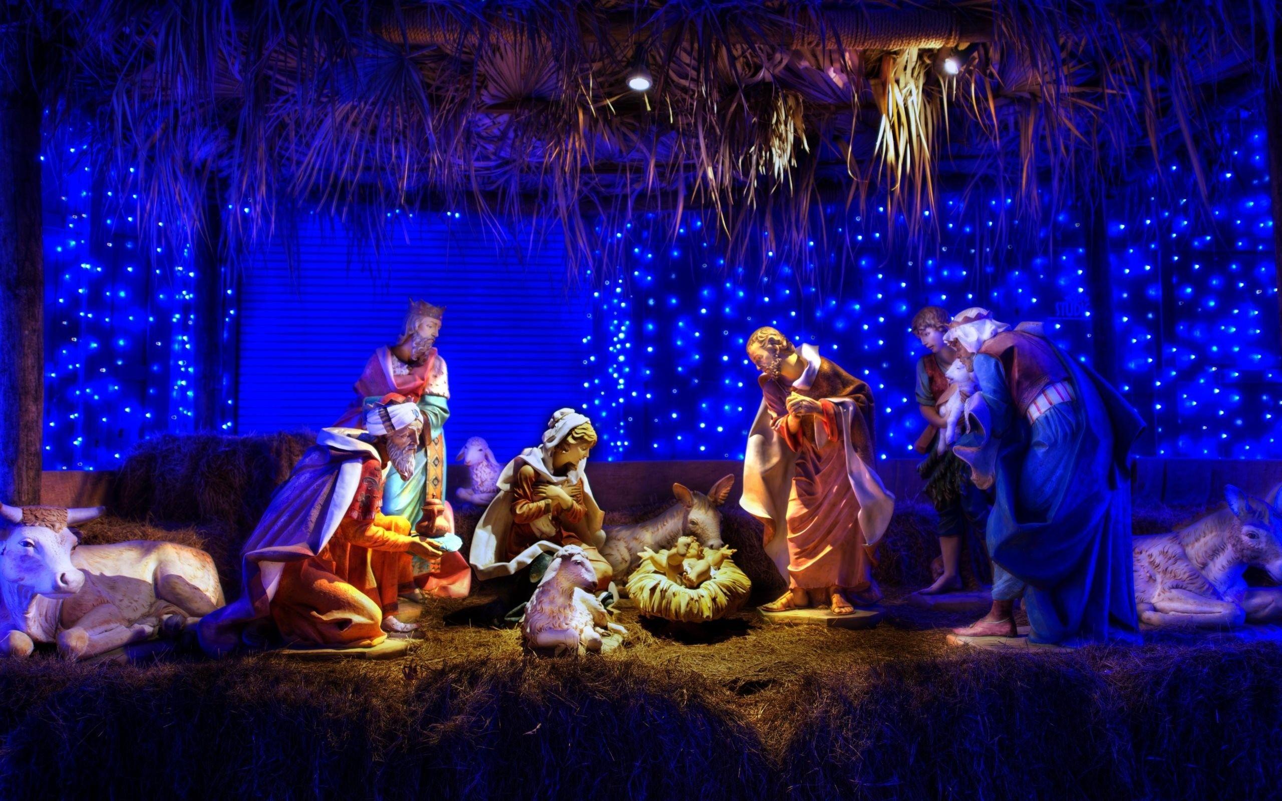 Christmas Crib Background Picture HD