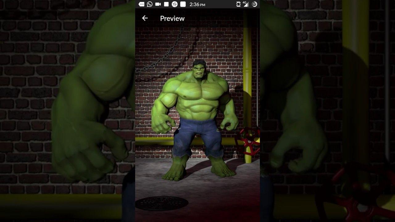 How to set 3D hulk wallpaper live