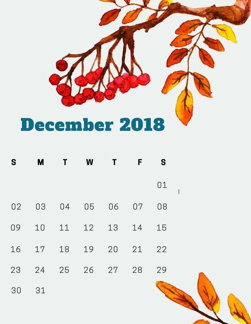 december 2018 iphone calendar wallpaper Calendars in 2018