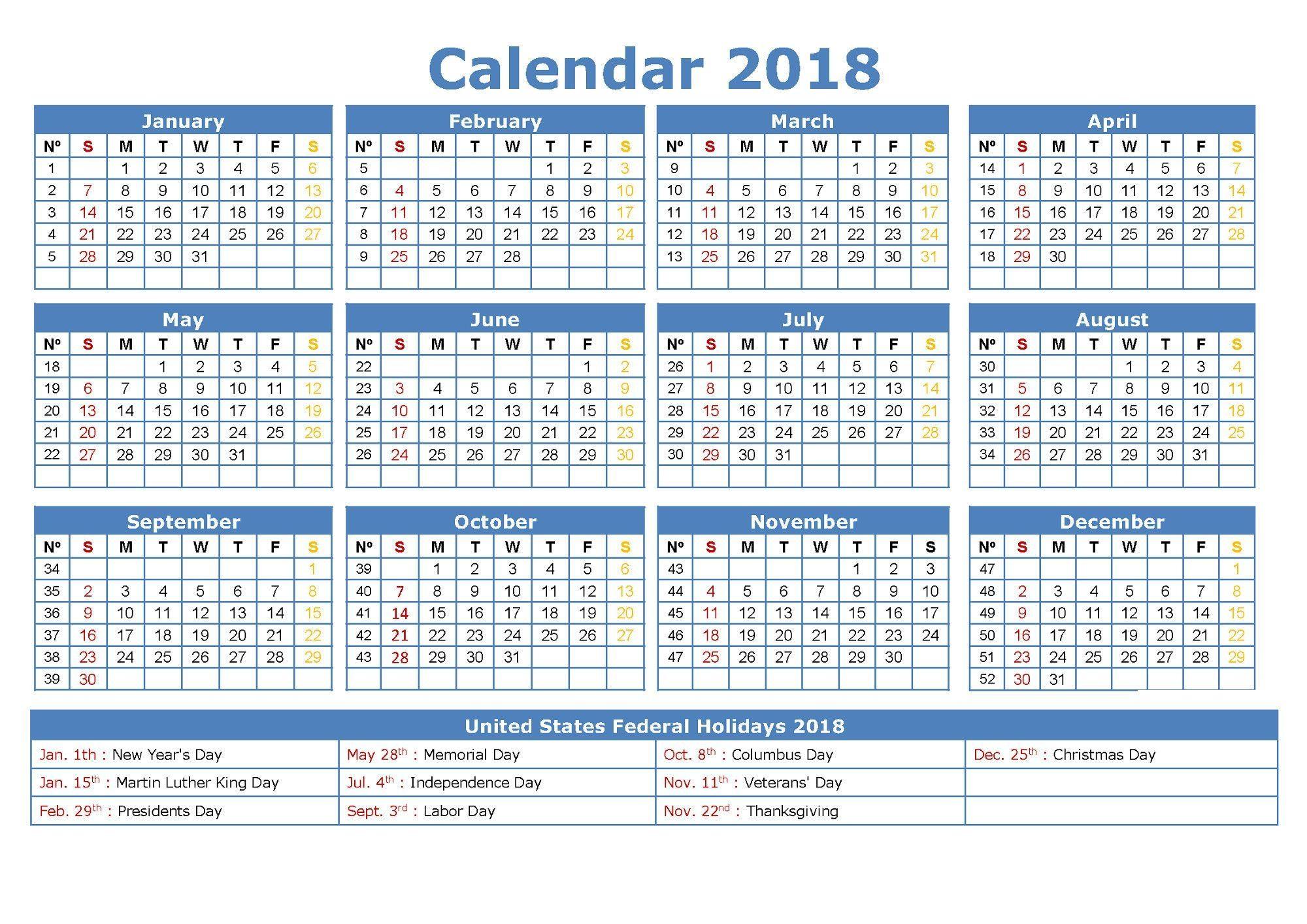 December 2018 Calendar With Nature. Calendar Format Example
