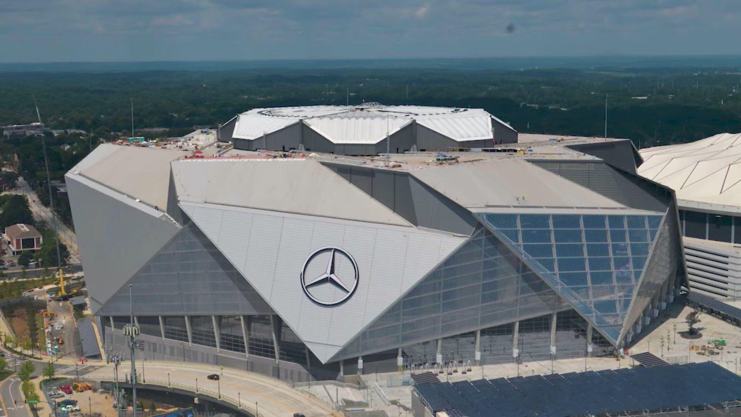 Mercedes Benz Stadium Time Lapse Capture 2017 08
