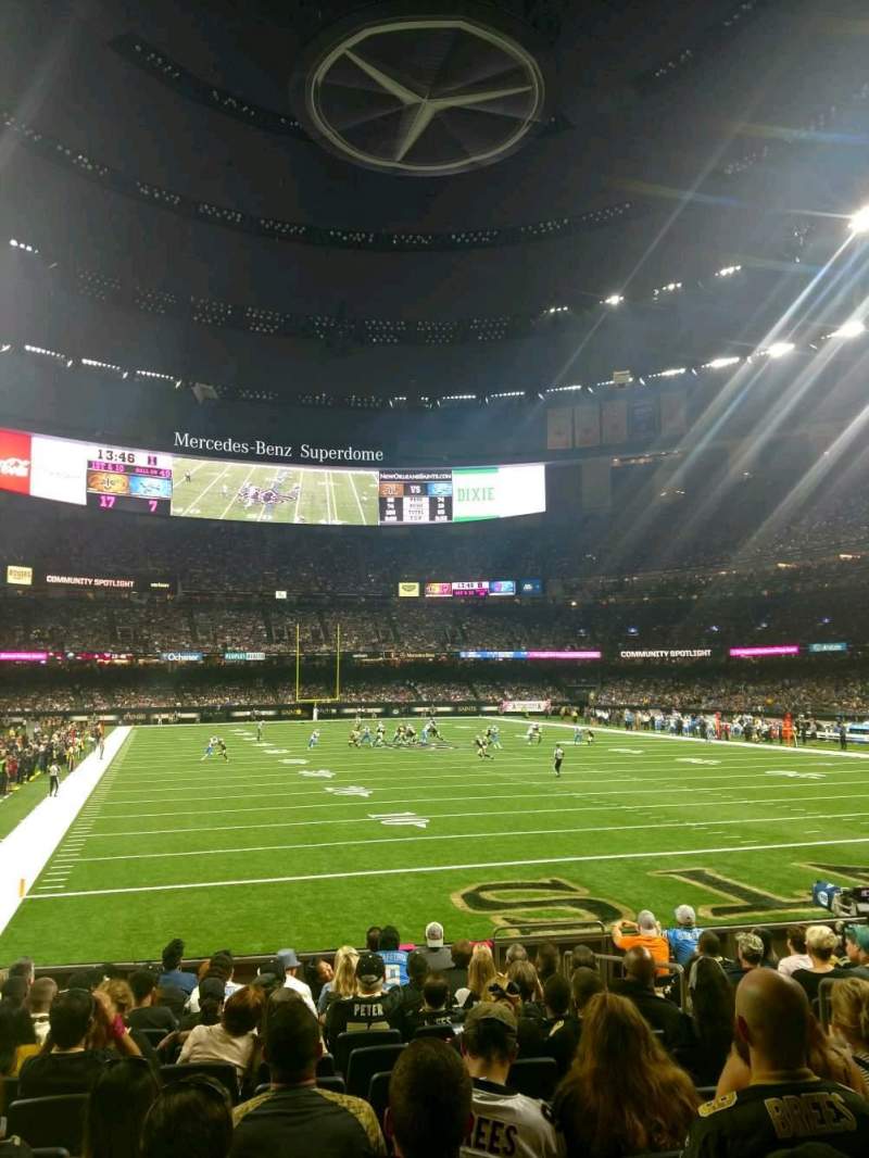 Mercedes Benz Superdome, Section 130, Row 12, Seat 5 Orleans