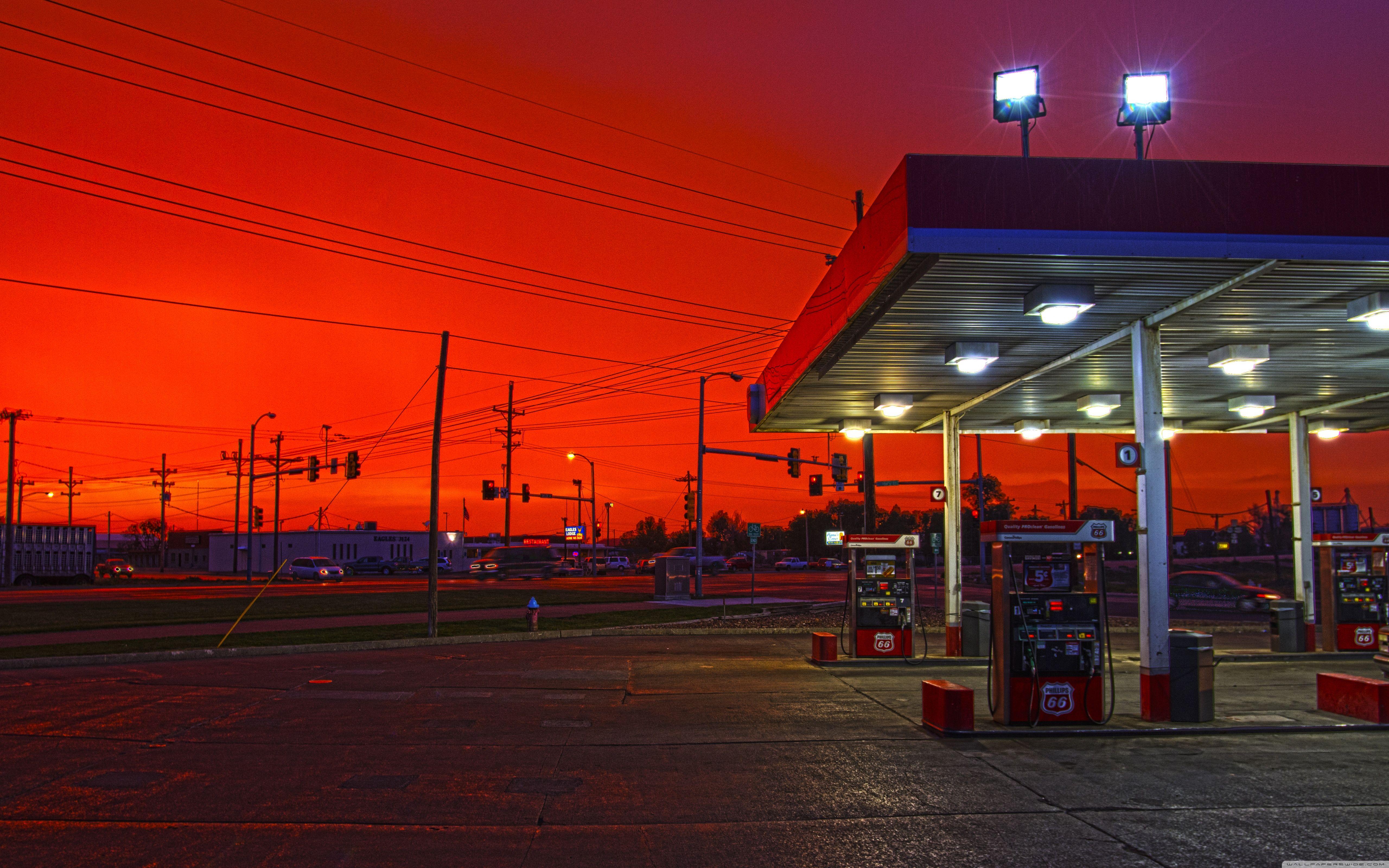 Gas Station ❤ 4K HD Desktop Wallpaper for 4K Ultra HD TV • Wide