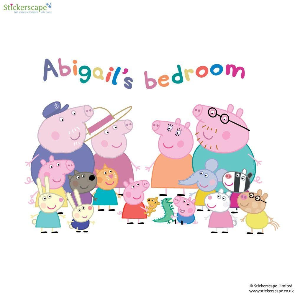 Peppa Pig Family WallDevil Endear Picture