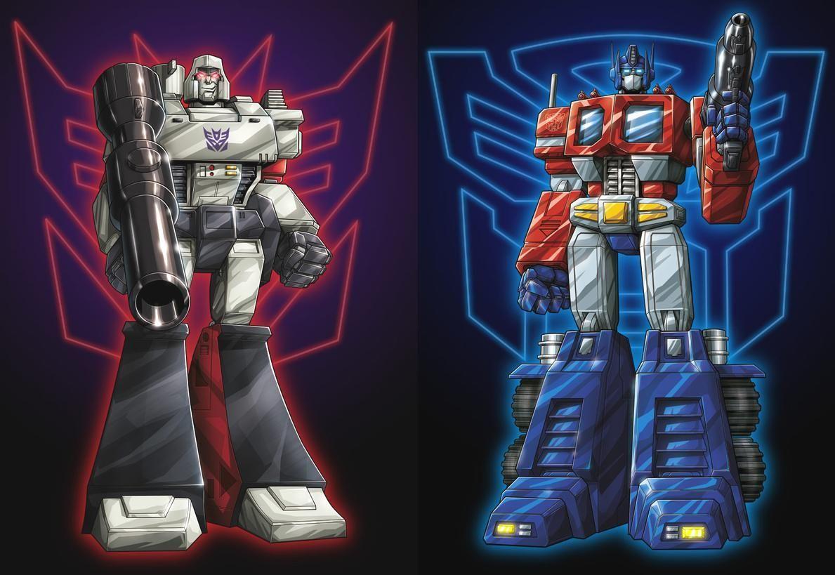 Megatron vs. Optimus Prime. Arts. Transformers