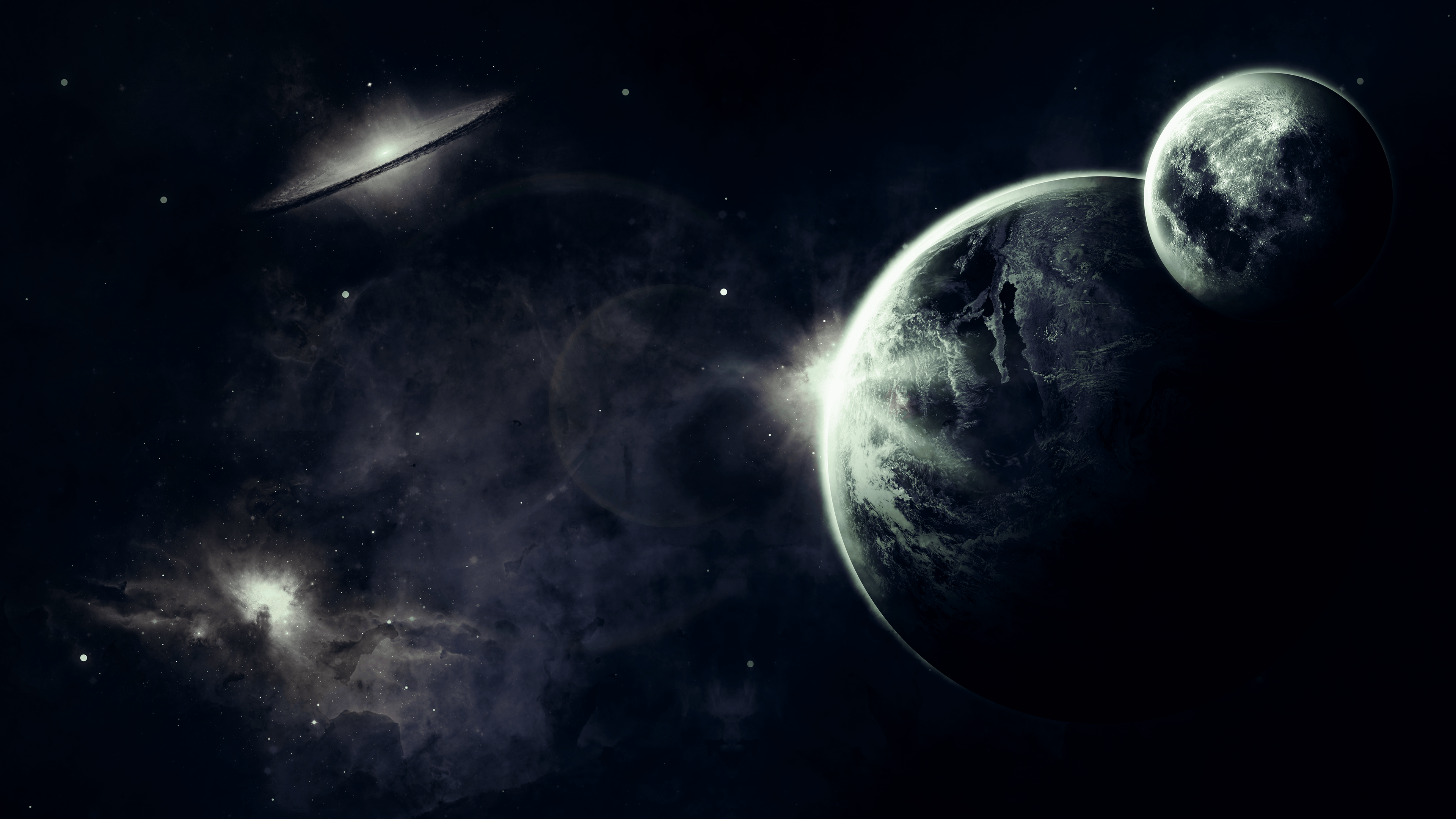 Download Free HD Dark Space Desktop Wallpaper In 4K .0136