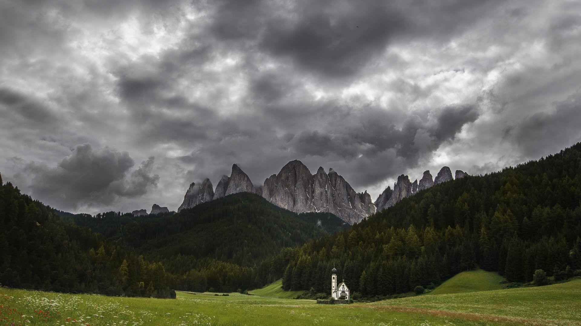 Dolomites Tag wallpaper: Peaks Lavaredo Austria Fog Cime South