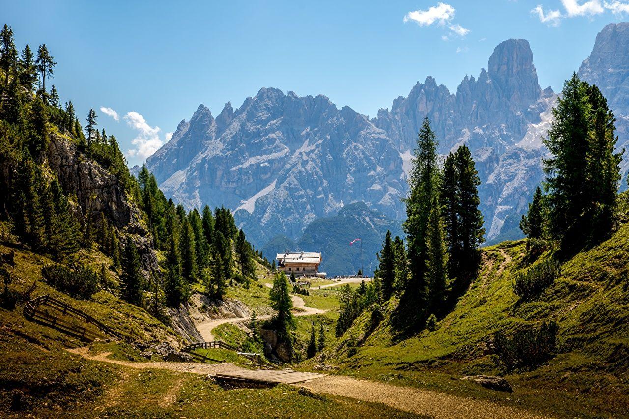 Fondos de Pantalla Montañas Fotografía De Paisaje Italia Dolomites