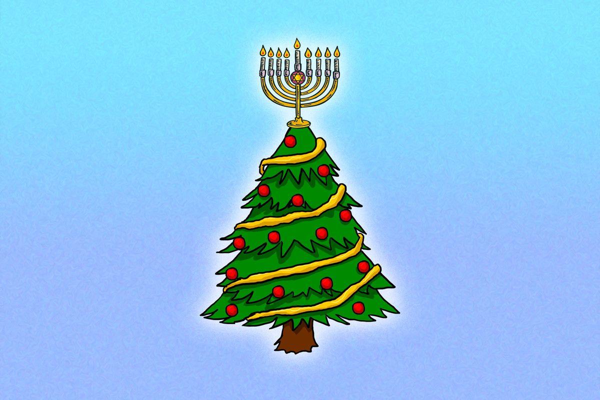 How often does the first night of Hanukkah fall on Christmas?