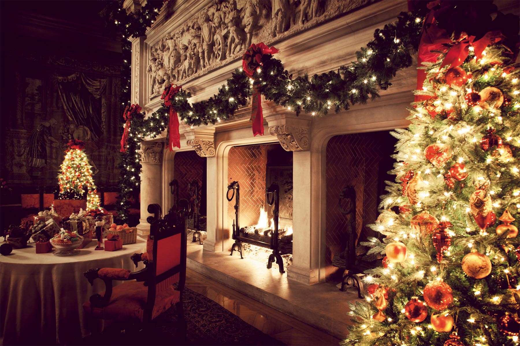 Christmas Fireplace Wallpaper Animated Free