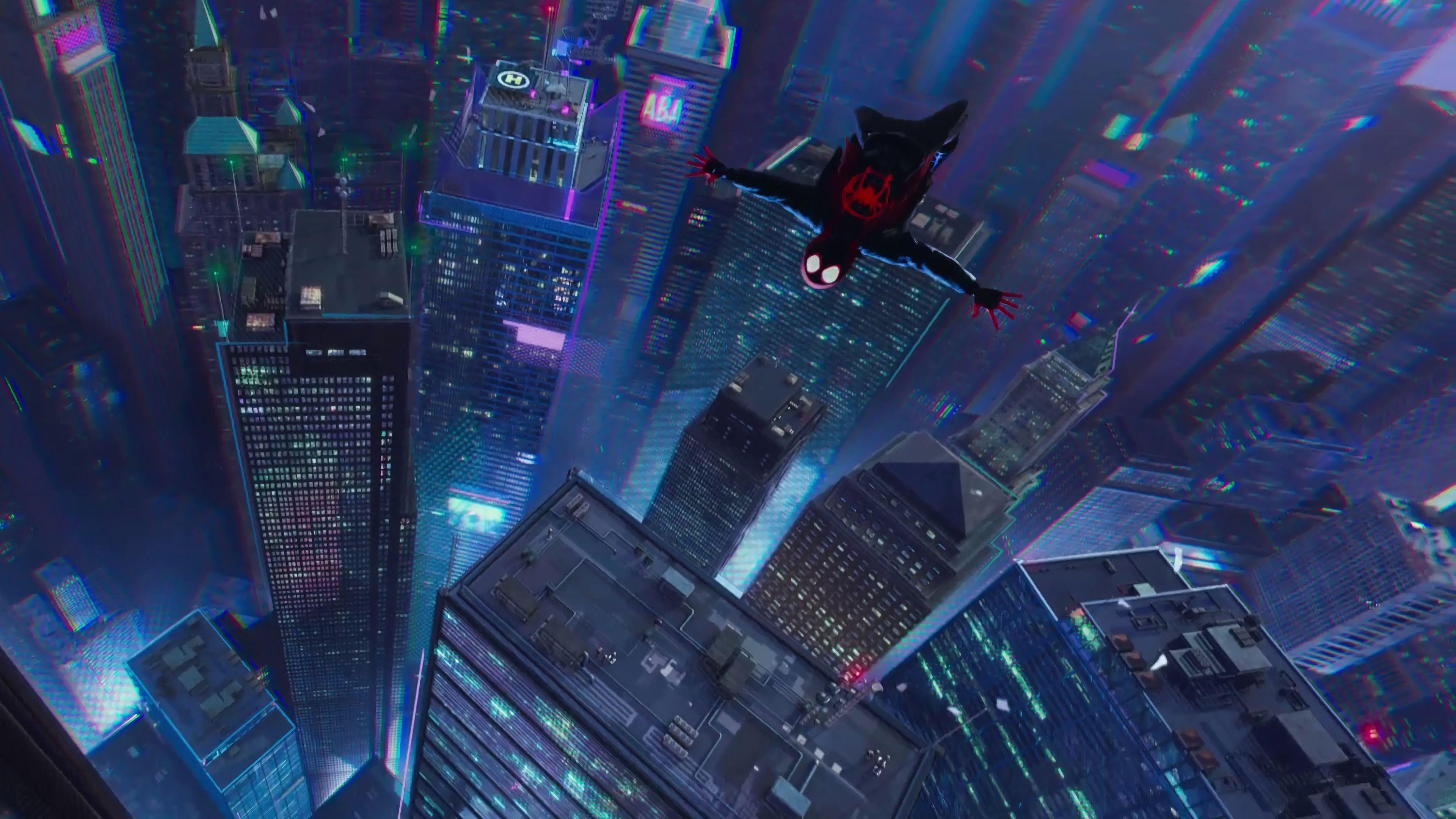 spider man into the spider verse movie wallpaper