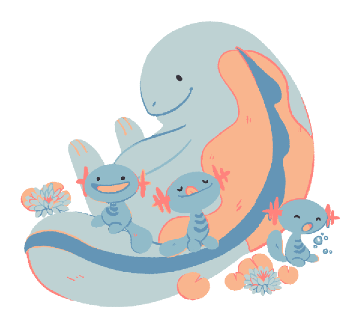 Glooptasticart: “A Quagsire Wooper Charm I'll Be Selling At Anime