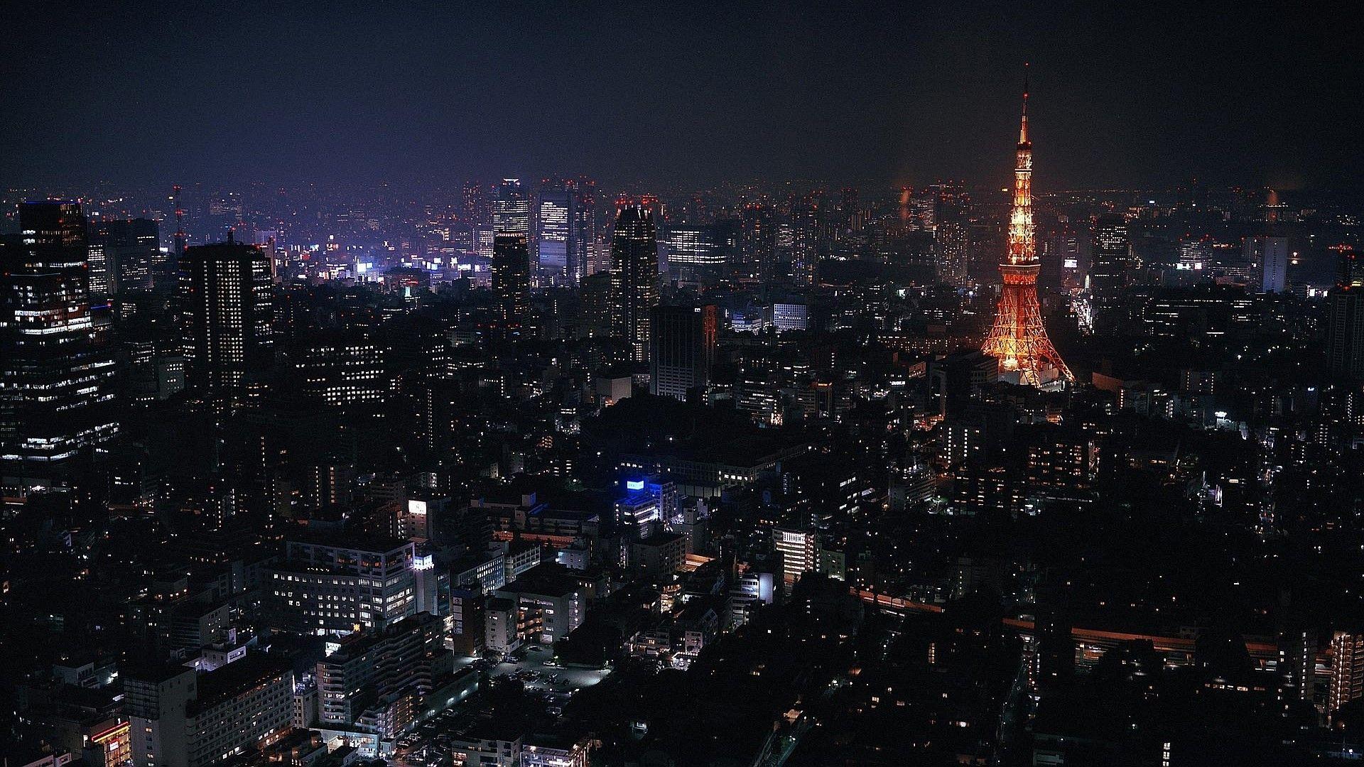 Night View of Tokyo City of Japan HD Wallpaper