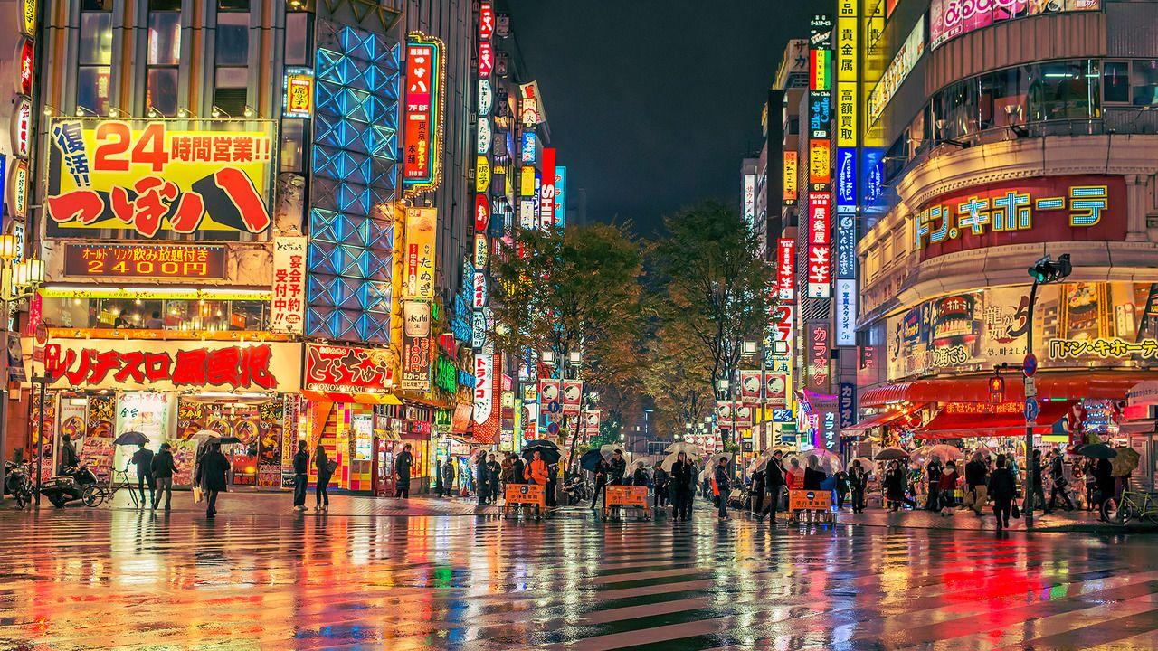Tokyo Street Night HD Wallpaper, Background Image