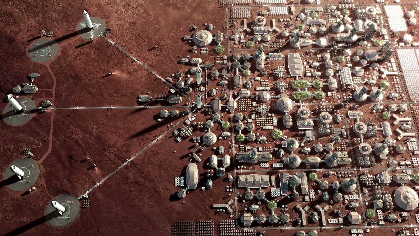 SpaceX unveils Mars city plan, will fly two cargo missions