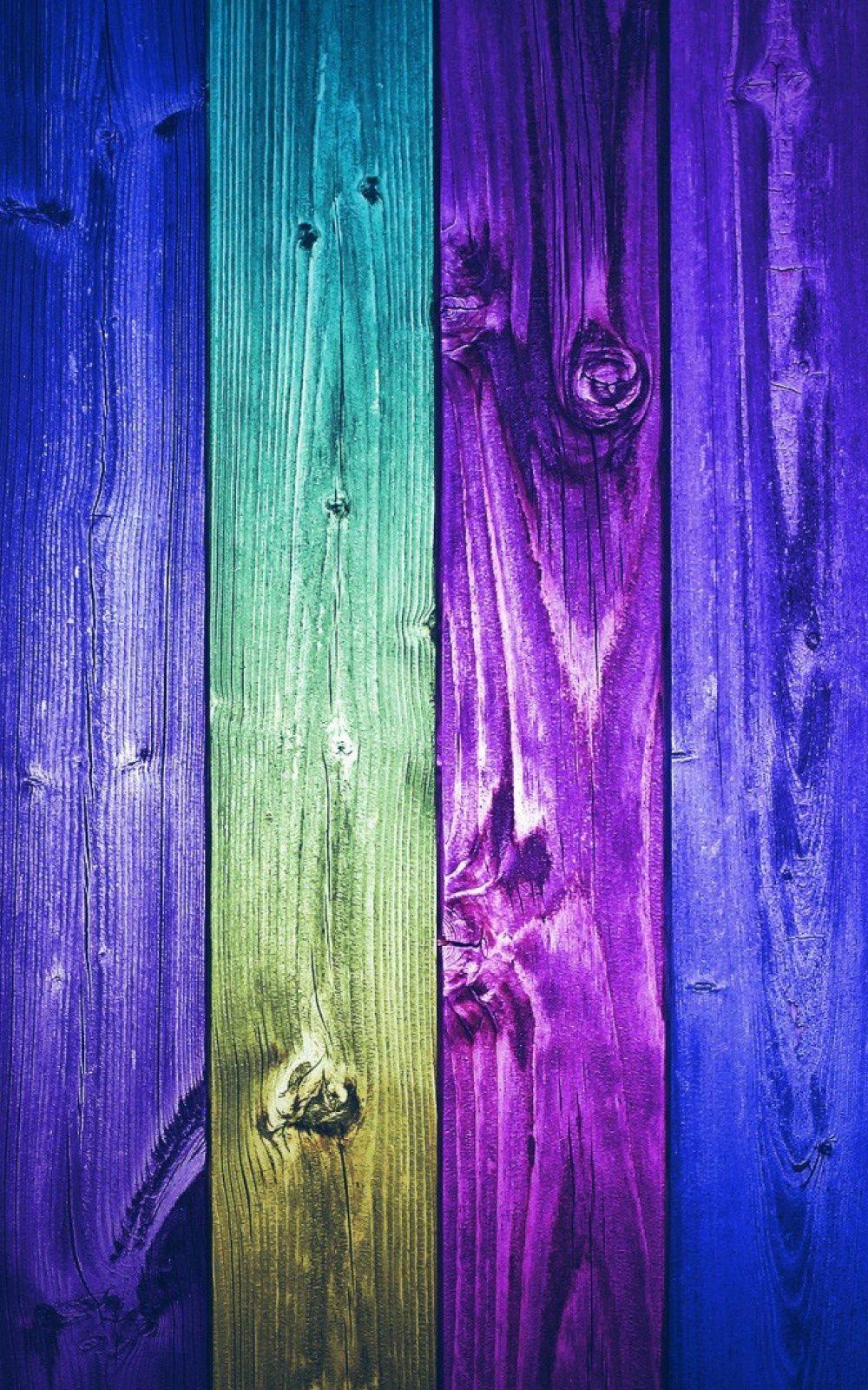 Blue Purple Wooden Planks Lockscreen Android Wallpaper free download