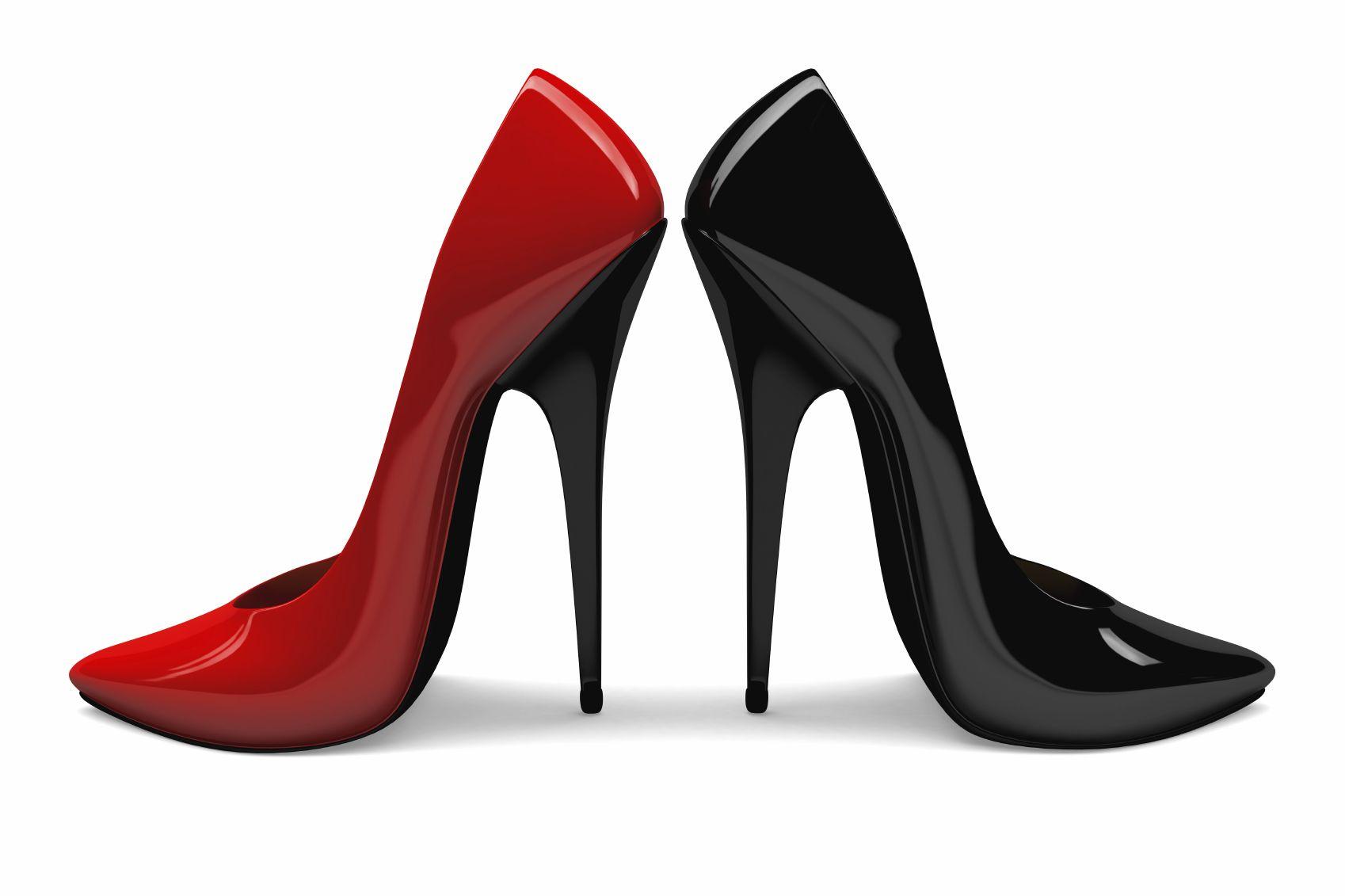 High Heels White Background Image. All White Background
