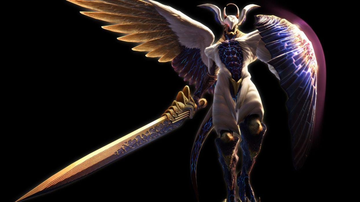 Fantasy Devil May Cry angel warrior weapons sword wallpaper