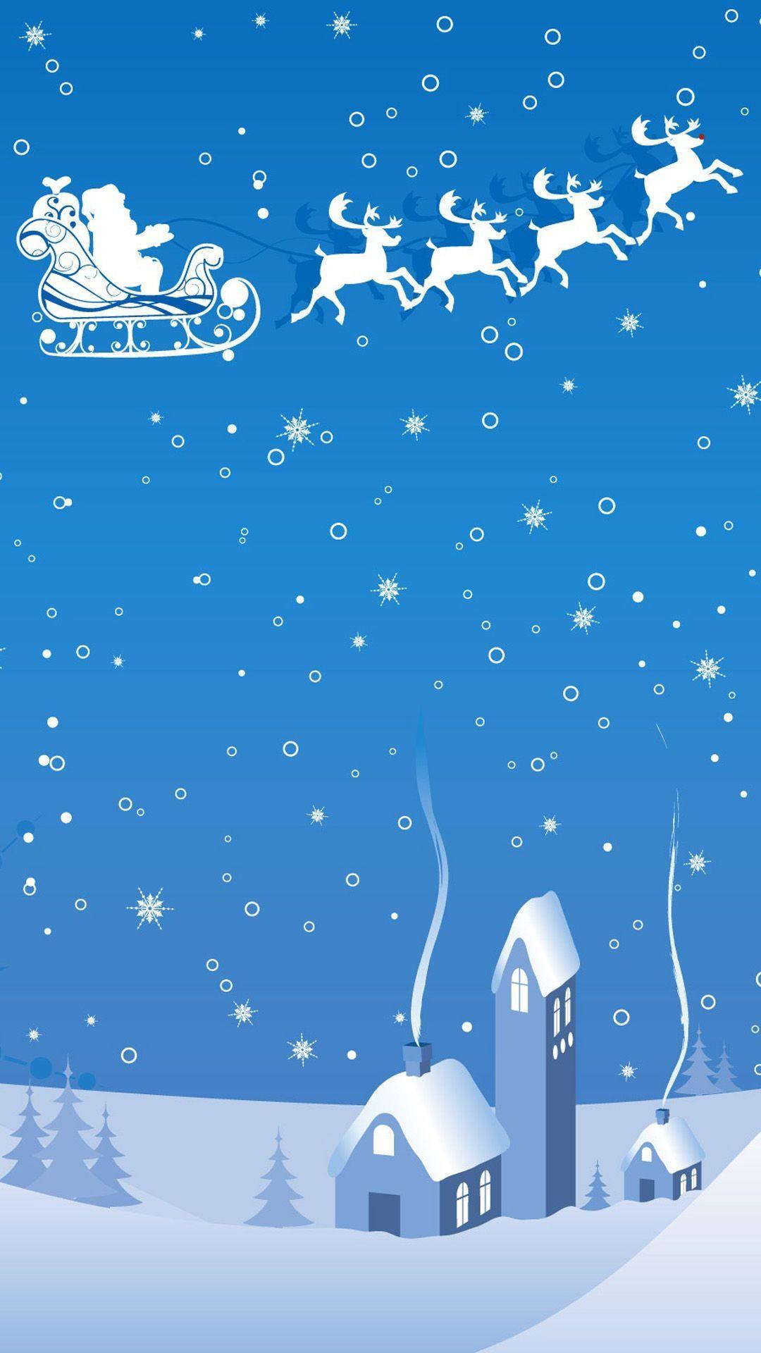 Samsung Galaxy Wallpaper Christmas. Christmas theme blue background