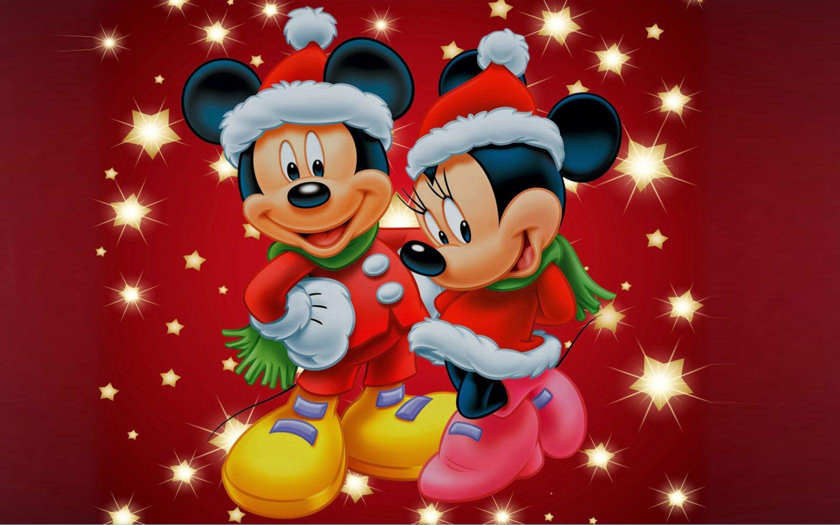 Mickey And Minnie Mouse Christmas Theme Desktop Wallpaper HD