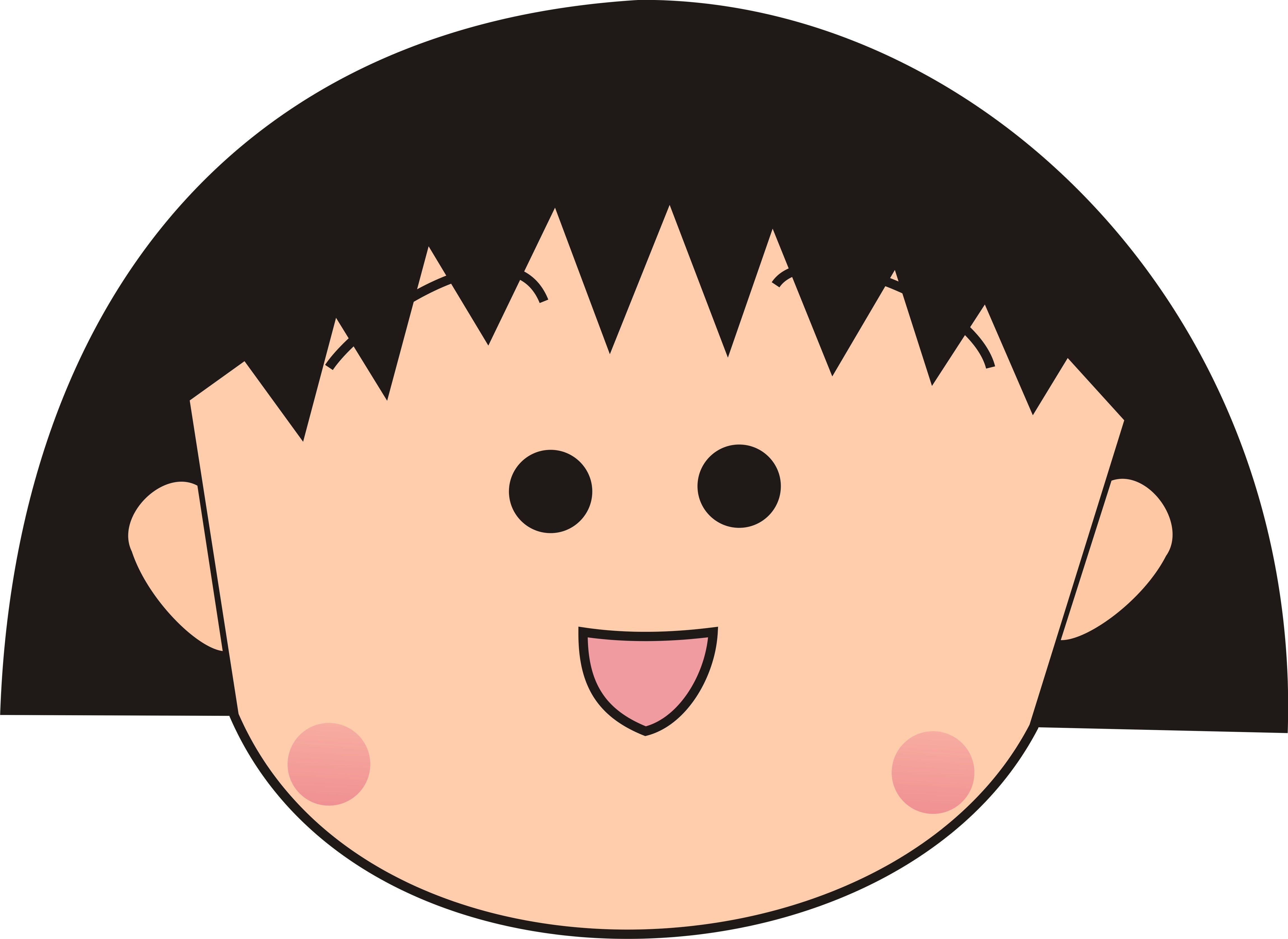 Cute Face Maruko Chan Wallpaper (4598x3353)