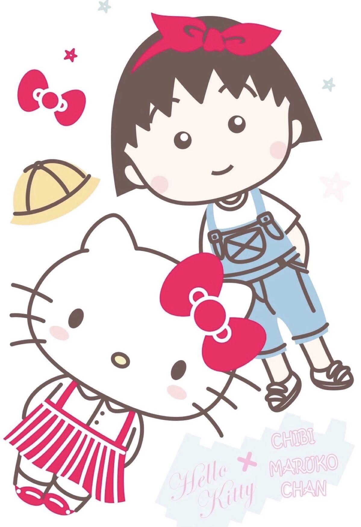 Hello Kitty X Chibi Maruko Chan. hello kitty. Hello