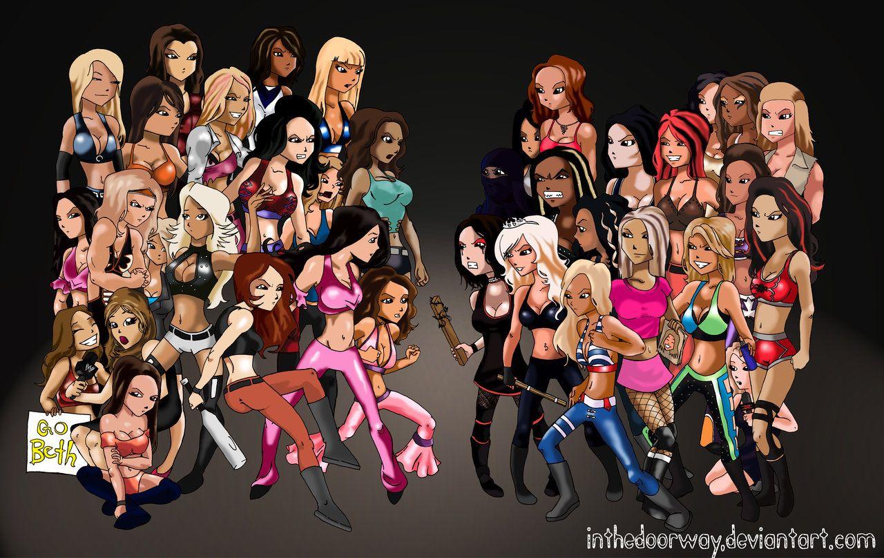 Women of Wrestling Wallpaper