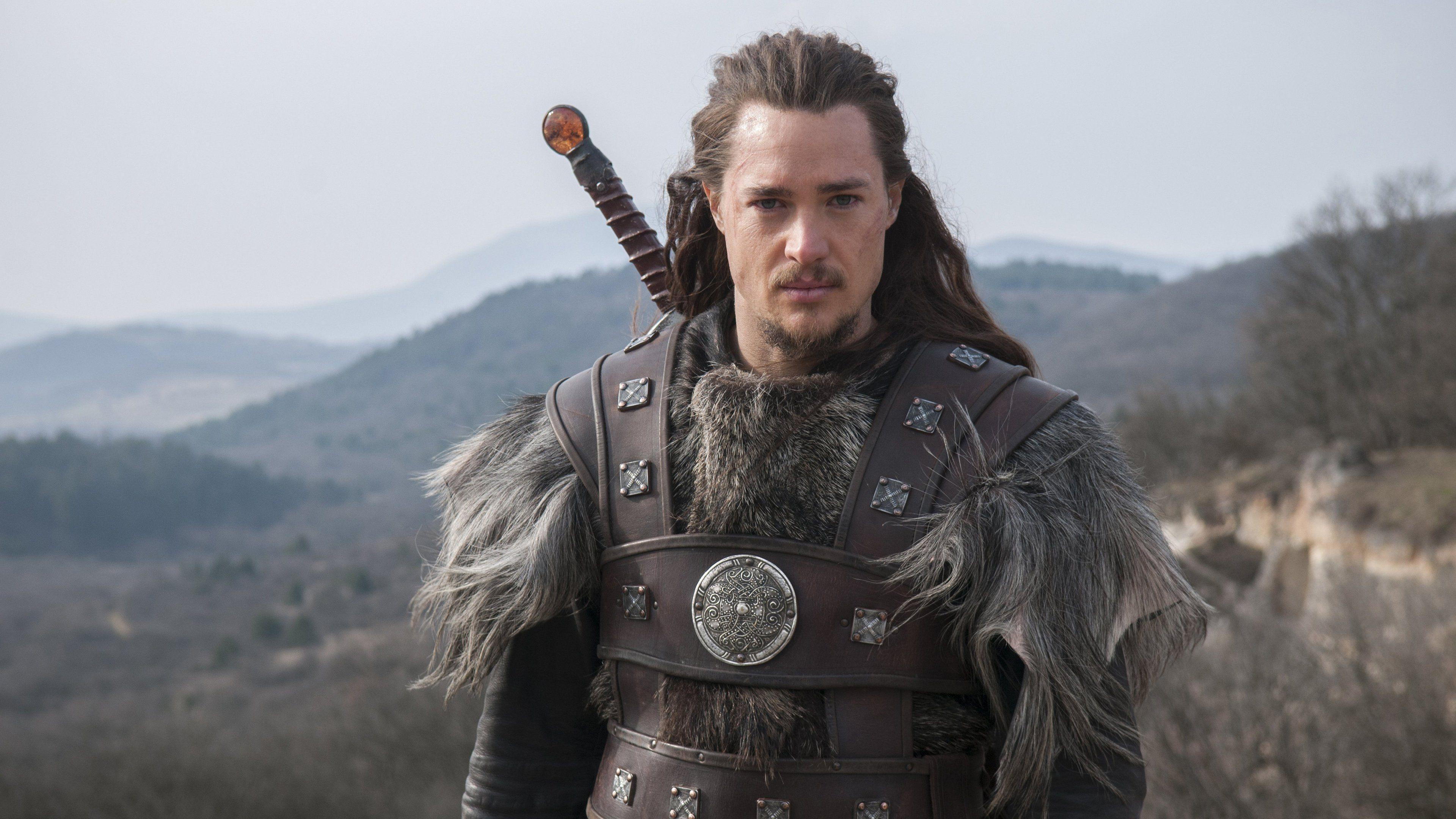 Download Uhtred, The Last Kingdom: Bold Saxon Warrior Wallpaper