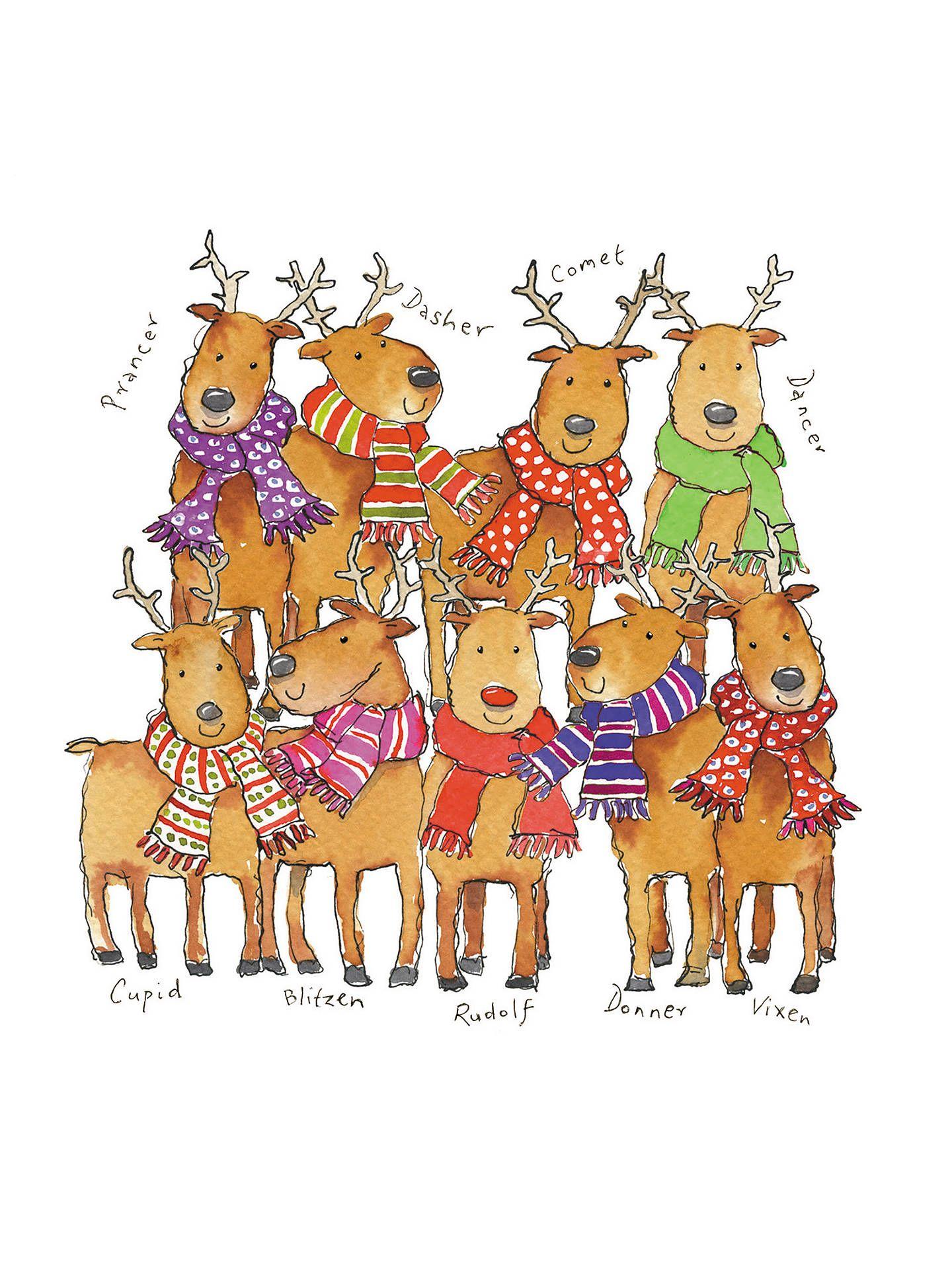 Almanac Team Rudolph Charity Christmas Cards, Pack of 8 at John
