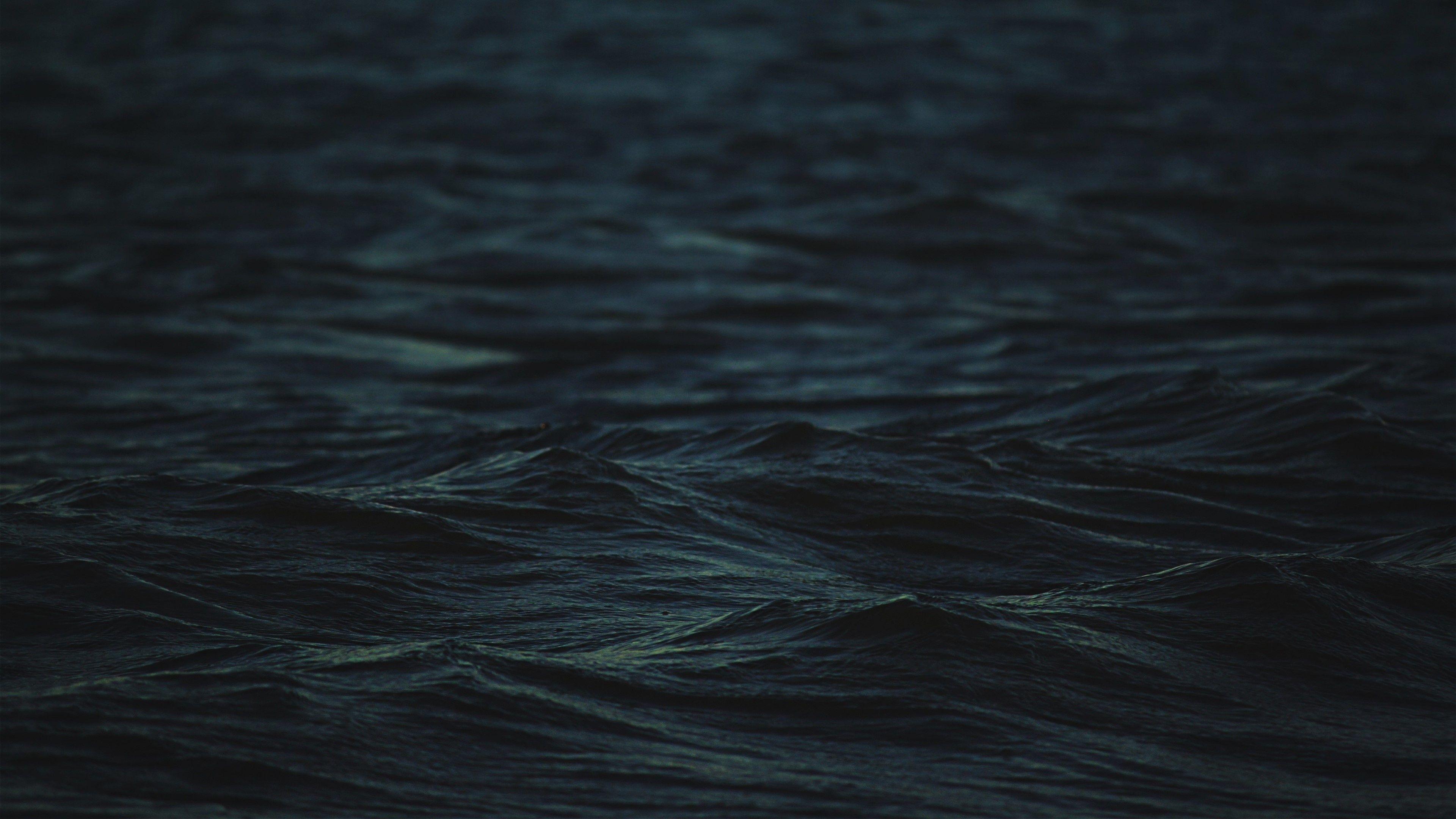 Dark Sea Waves 4k, HD Nature, 4k Wallpaper, Image, Background