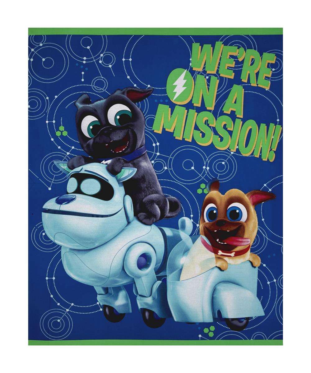 Disney Puppy Dog Pals We Are On A Mission Panel Blue