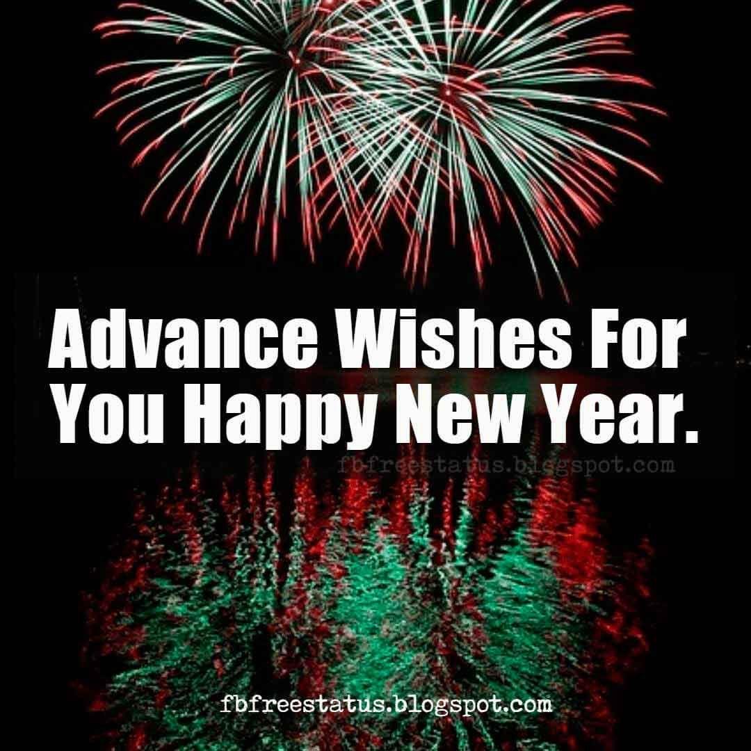 Advance Happy New Year Image, Wishes and Quotes. New Year Image