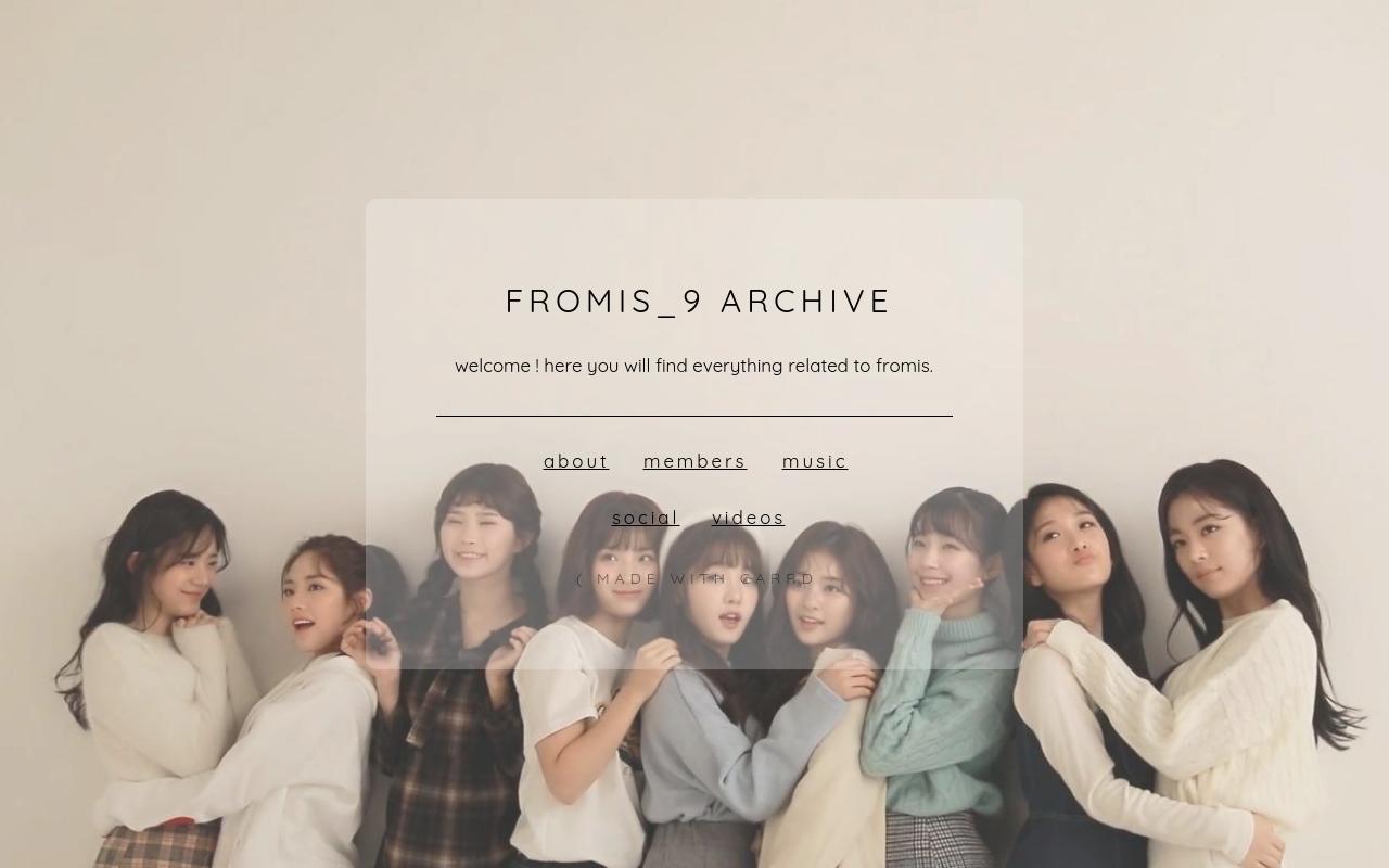 fromis archive