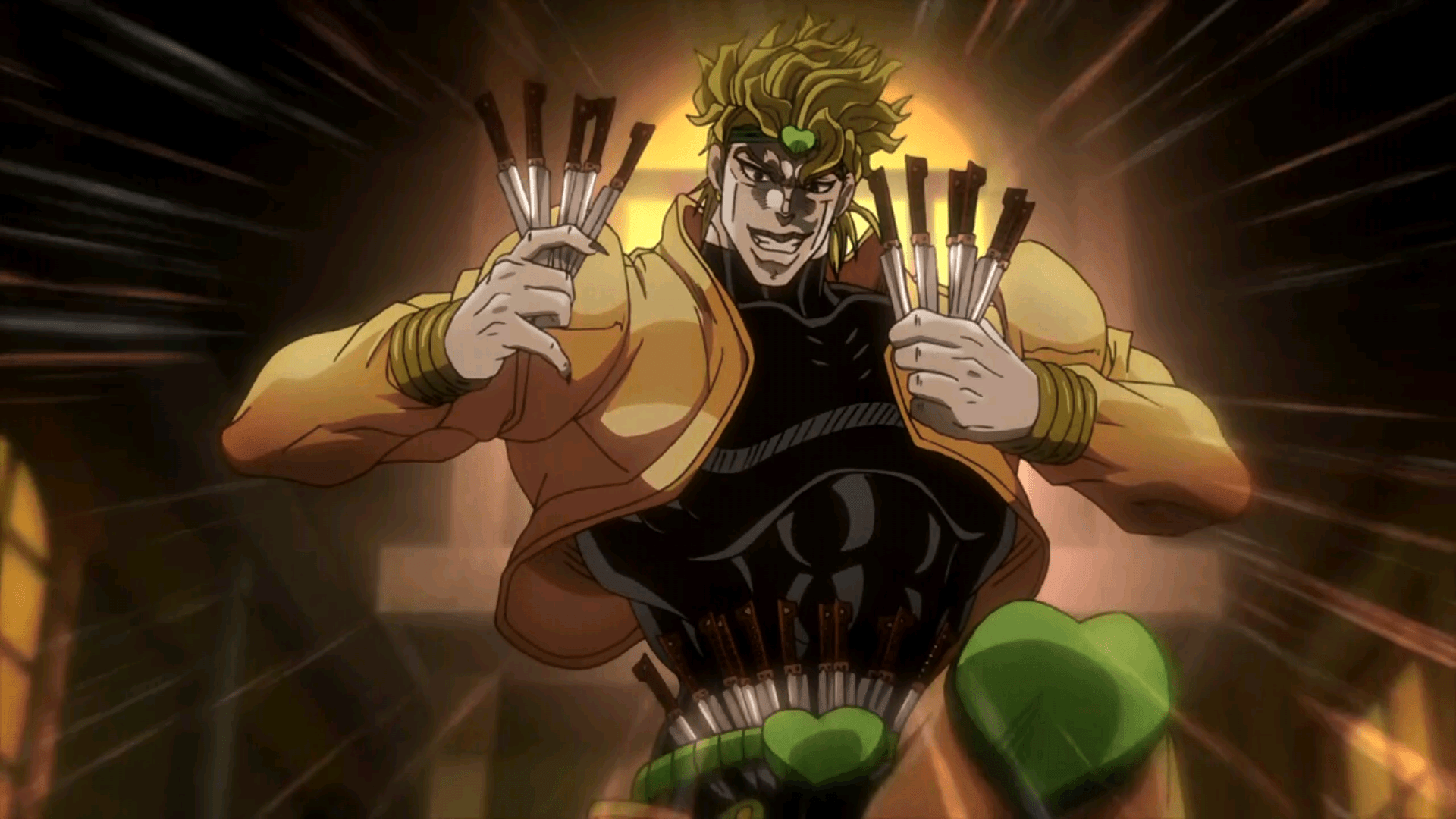 Look at all these f*cking knives!. JoJo's Bizarre Adventure. Know