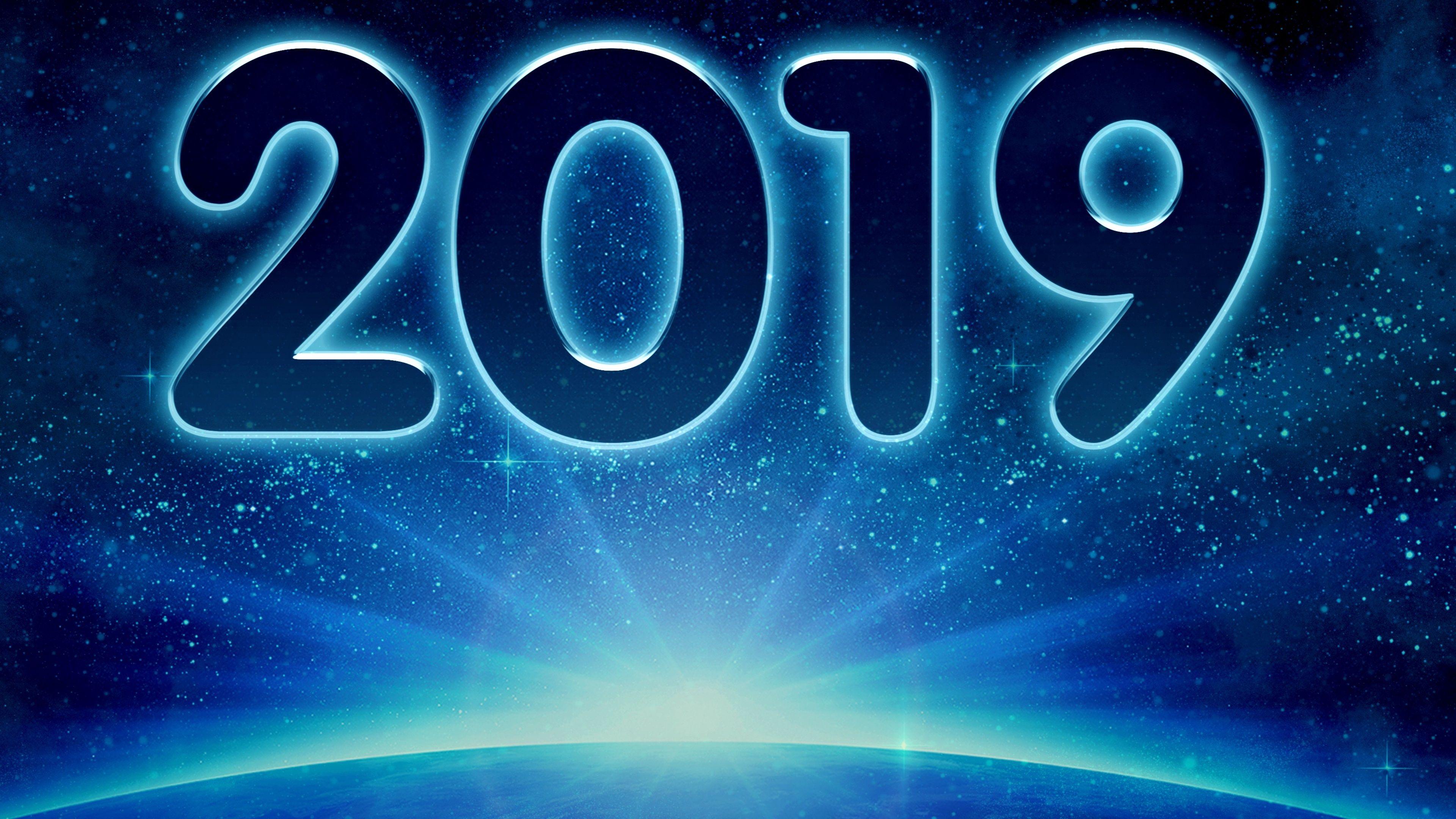 Holiday New Year 2019 4k Ultra HD Wallpaper