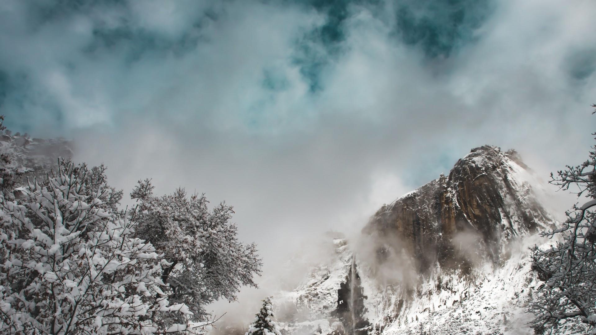 Mountains Snow Clouds HD Wallpaper. Wallpaper Studio 10