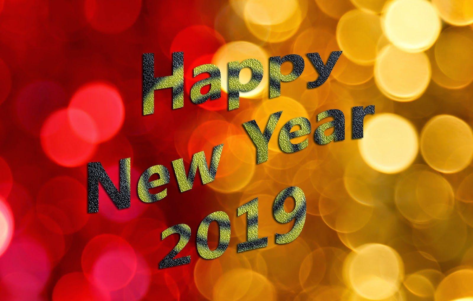Happy New Year 2019 Wallpaper for Desktop and Mobiles. Free