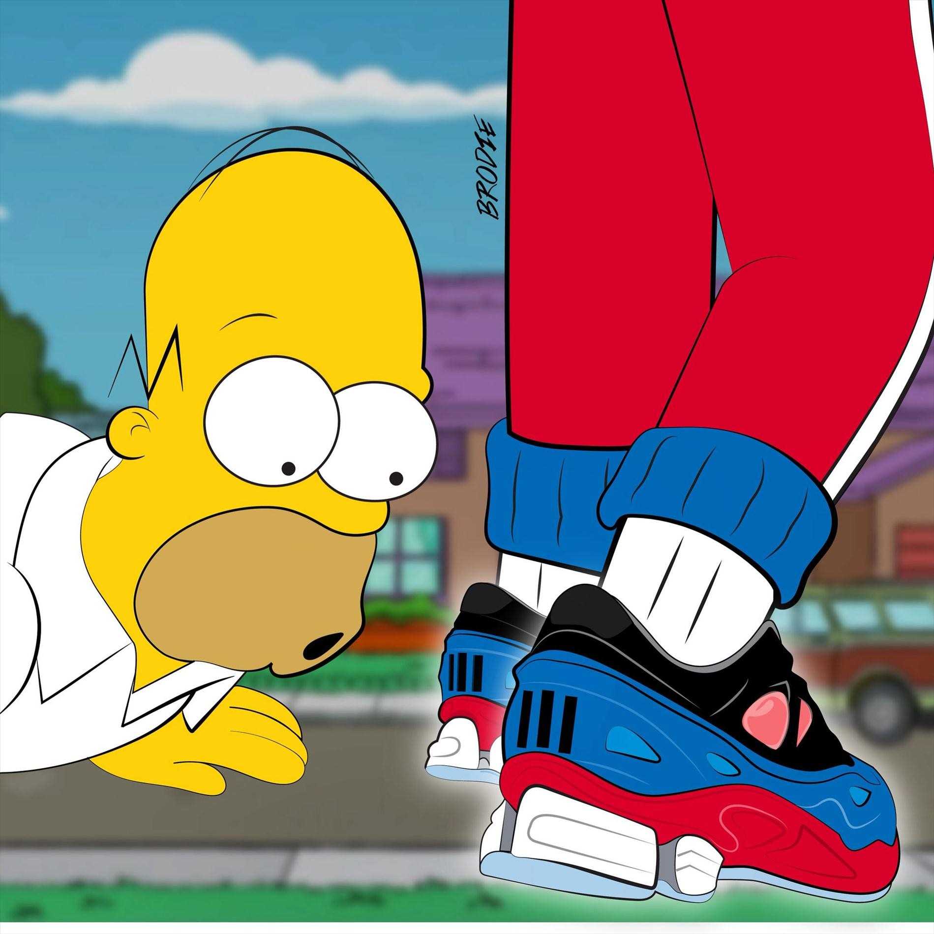 Simpsons Sneakerhead Simpsons X Yeezy Machonis On
