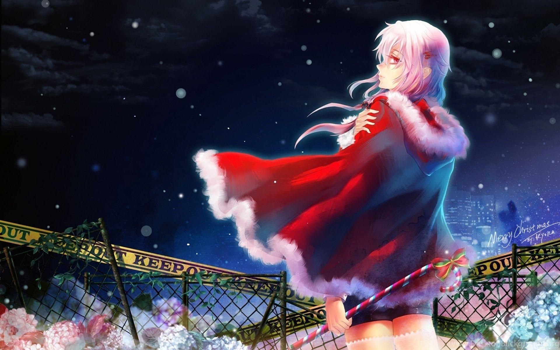Christmas Red Dress Anime Girl Wallpaper, Christmas HD Wallpaper. Desktop Background