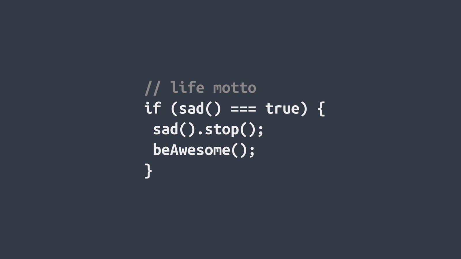 Beautiful Life Motto By Programming Language Wallpaper. Beautiful