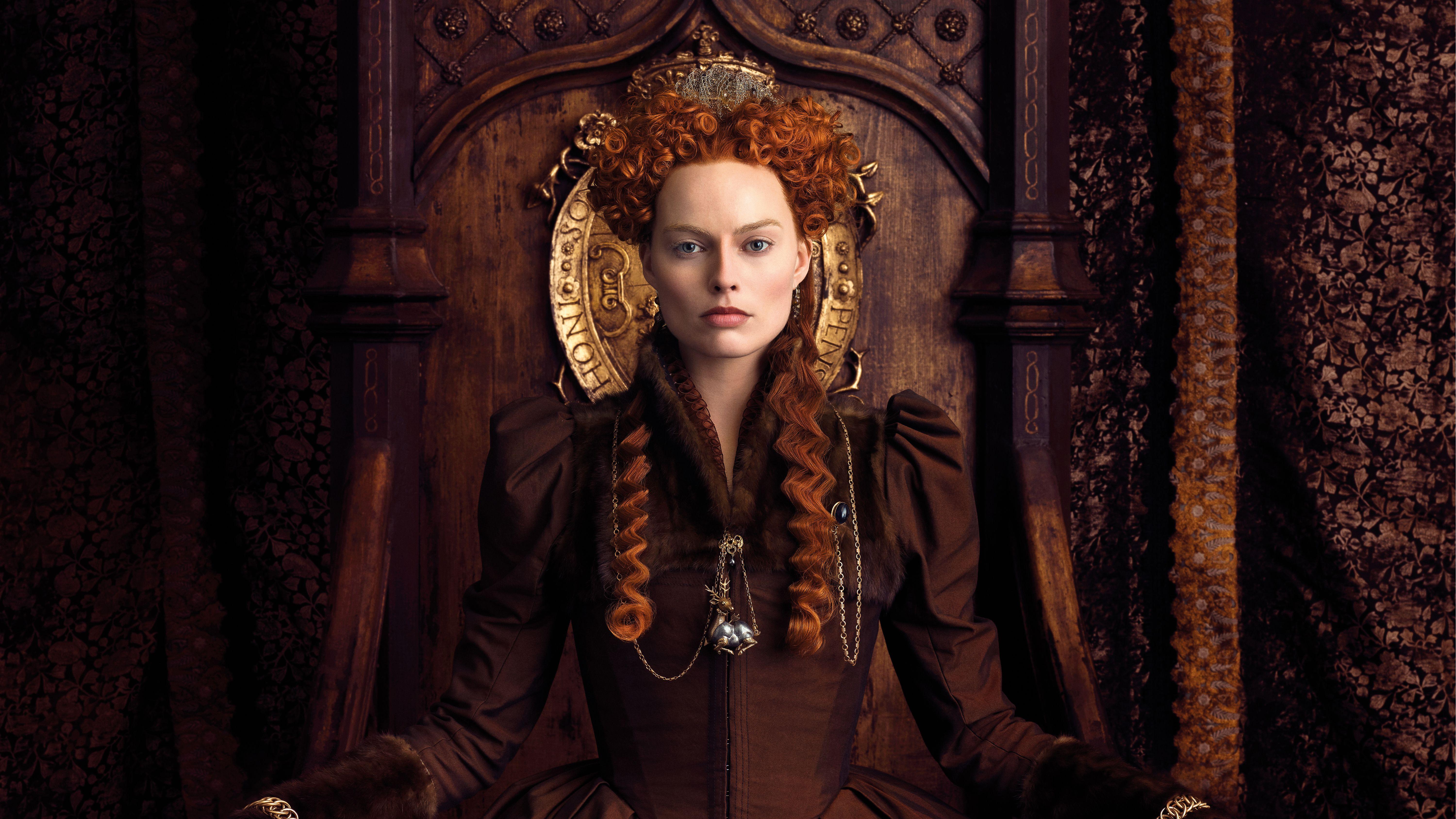 Margot Robbie As Elizabeth In Mary Queen Of Scots Movie 5k, HD
