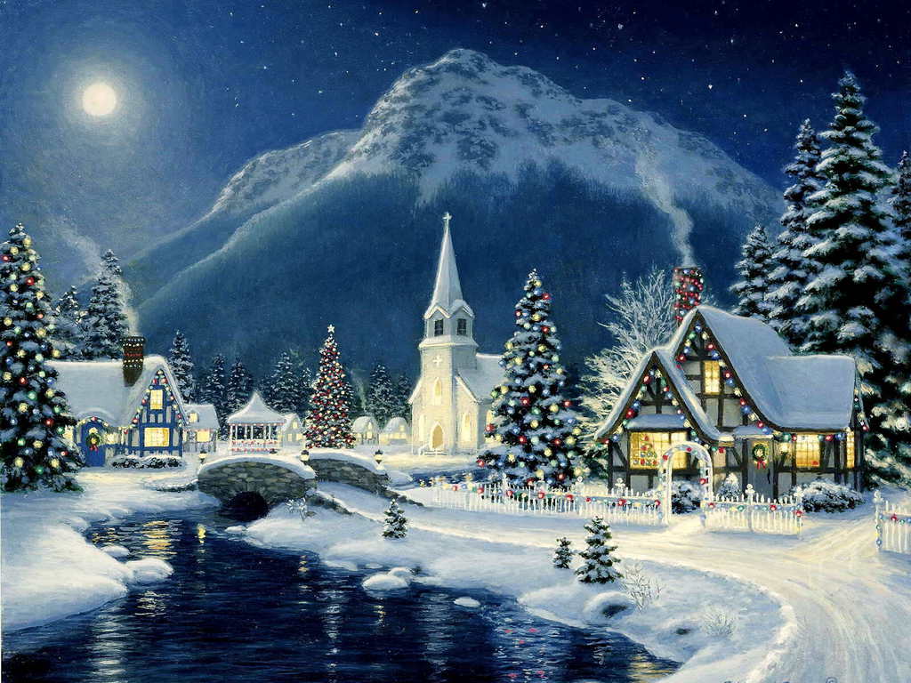 Christmas Landscape Backgrounds